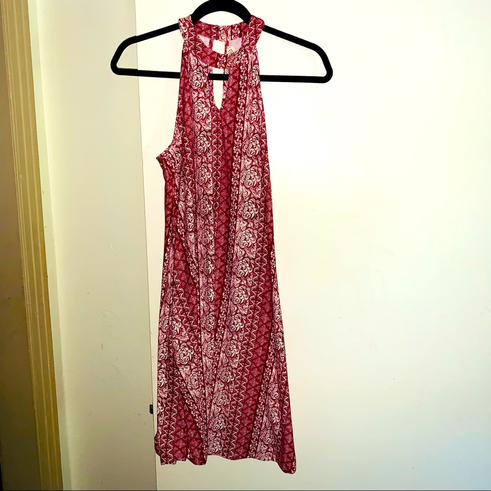 Red Rose Dress Size S Halter Neckline